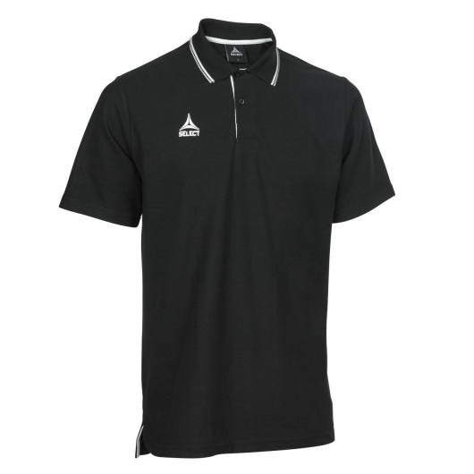 Поло SELECT Oxford polo t-shirt Black